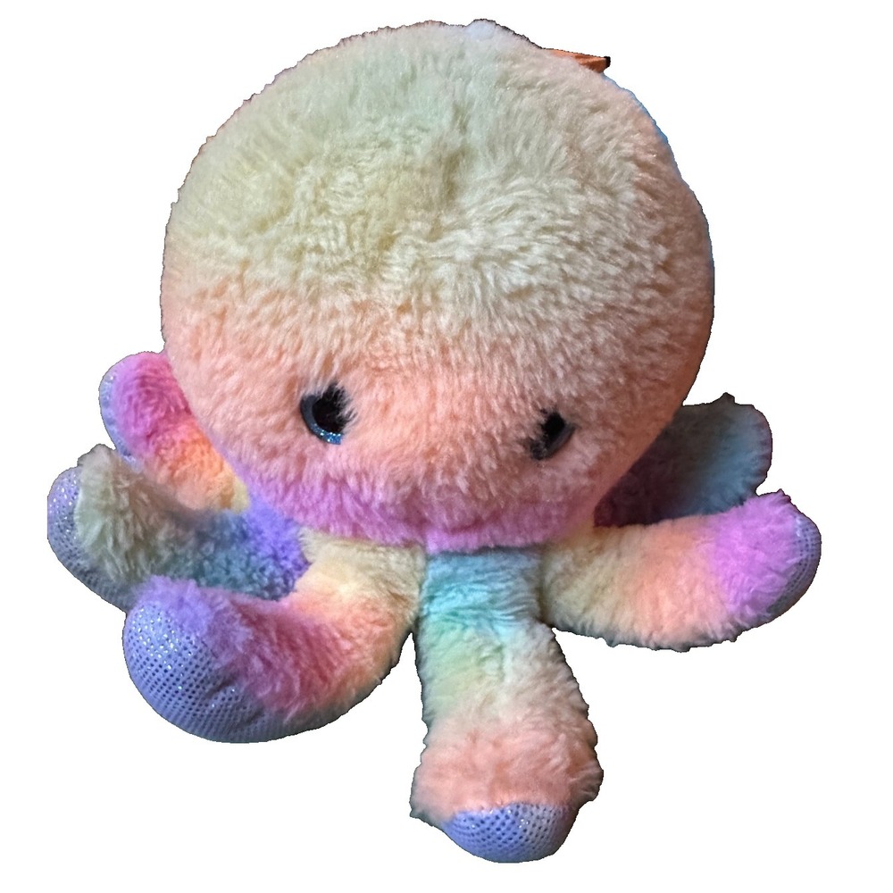 Rainbow Octopus Plush The Petting Zoo Ombrez Stuffed Animal Toy Kids Ocean Sea